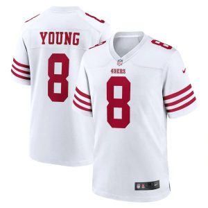 Premium San Francisco 49ers #8 Steve Young Men's 2022 Player Game Jersey - White