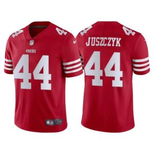 Amazing San Francisco 49ers #44 Kyle Juszczyk Scarlet Men's 2022-23 Limited Stitched NFL Vapor Untouchable Jersey