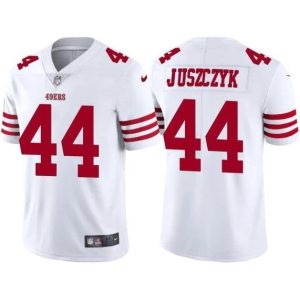 Superb San Francisco 49ers #44 Kyle Juszczyk Whiite Men's 2022-26 Limited Stitched NFL Vapor Untouchable Jersey