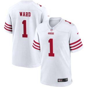 Amazing San Francisco 49ers #1 Jimmie Ward Men's 2022 Player Game Jersey - White