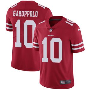 High - quality 49ers #10 Jimmy Garoppolo Red Team Color Men's Stitched NFL Vapor Untouchable Limited Jersey
