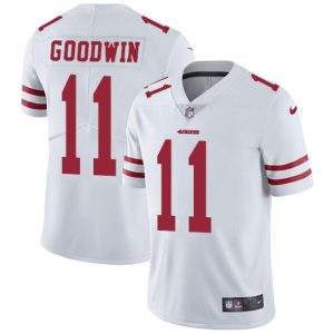 Premium 49ers #11 Marquise Goodwin White Men's Stitched NFL Vapor Untouchable Limited Jersey