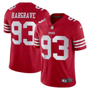Superb San Francisco 49ers #93 Javon Hargrave Scarlet Men's 2022-23 Limited Stitched NFL Vapor Untouchable Jersey