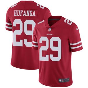 Exceptional 49ers #29 Talanoa Hufanga Red Team Color Men's Stitched NFL Vapor Untouchable Limited Jersey