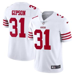 Premium San Francisco 49ers #31 Tashaun Gipson White Men's 2022-23 Limited Stitched NFL Vapor Untouchable Jersey