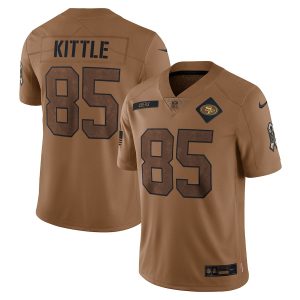 High - quality San Francisco 49ers #85 George Kittle Men's 2023 Salute To Service Limited Jersey - Brown