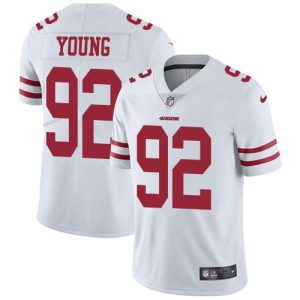 Impressive 49ers #92 Chase Young White Men's Stitched NFL Vapor Untouchable Limited Jersey