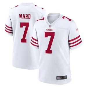 Superb San Francisco 49ers #7 Charvarius Ward Men's 2022 Player Game Jersey - White