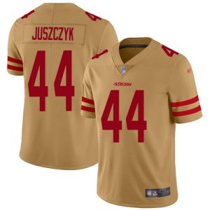 Exceptional 49ers #44 Kyle Juszczyk Gold Men's Stitched NFL Limited Inverted Legend Jersey