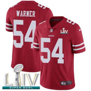 Impressive 49ers #54 Fred Warner Red Super Bowl LIV 2020 Team Color Men's Stitched NFL Vapor Untouchable Limited Jersey