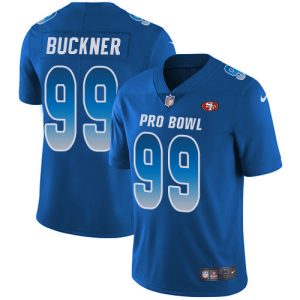 Delightful 49ers #99 DeForest Buckner Royal Men's Stitched NFL Limited NFC 2019 Pro Bowl Jersey