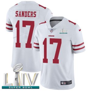 Impressive 49ers #17 Emmanuel Sanders White Super Bowl LIV 2020 Men's Stitched NFL Vapor Untouchable Limited Jersey