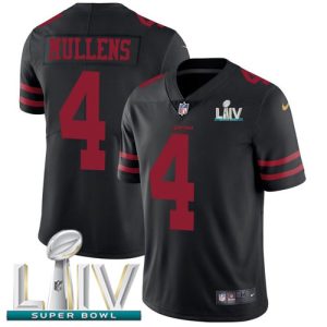Superb 49ers #4 Nick Mullens Black Super Bowl LIV 2020 Alternate Men's Stitched NFL Vapor Untouchable Limited Jersey
