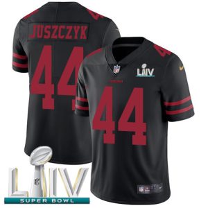 Superb 49ers #44 Kyle Juszczyk Black Super Bowl LIV 2020 Alternate Men's Stitched NFL Vapor Untouchable Limited Jersey