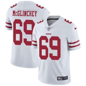 Premium 49ers #69 Mike McGlinchey White Men's Stitched NFL Vapor Untouchable Limited Jersey