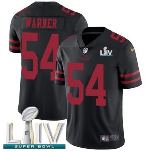 Exceptional 49ers #54 Fred Warner Black Super Bowl LIV 2020 Alternate Men's Stitched NFL Vapor Untouchable Limited Jersey