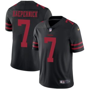 Premium 49ers #7 Colin Kaepernick Black Alternate Men's Stitched NFL Vapor Untouchable Limited Jersey