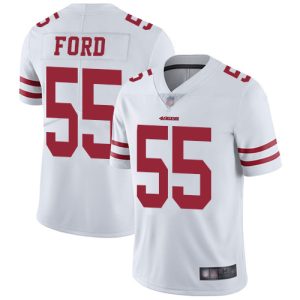 Exceptional 49ers #55 Dee Ford White Men's Stitched NFL Vapor Untouchable Limited Jersey