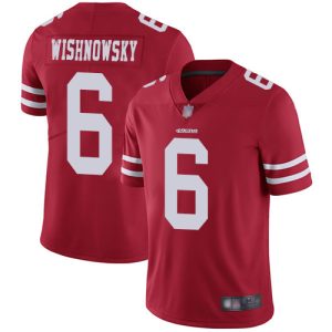 Impressive 49ers #6 Mitch Wishnowsky Red Team Color Men's Stitched NFL Vapor Untouchable Limited Jersey