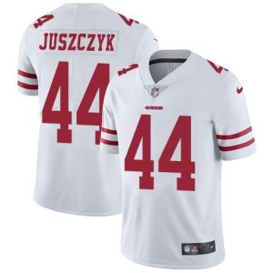 Finest 49ers #44 Kyle Juszczyk White Men's Stitched NFL Vapor Untouchable Limited Jersey