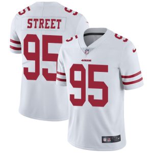 Fantastic 49ers #95 Kentavius Street White Men's Stitched NFL Vapor Untouchable Limited Jersey