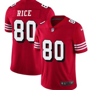 Fantastic 49ers #80 Jerry Rice Red Team Color Men's Stitched NFL Vapor Untouchable Limited II Jersey