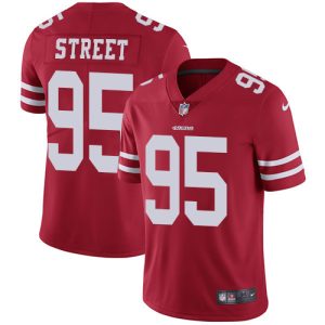 Outstanding 49ers #95 Kentavius Street Red Team Color Men's Stitched NFL Vapor Untouchable Limited Jersey