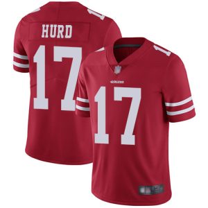 Superb 49ers #17 Jalen Hurd Red Team Color Men's Stitched NFL Vapor Untouchable Limited Jersey