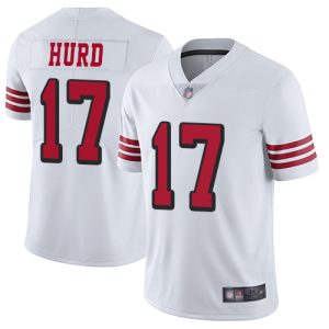 Impressive 49ers #17 Jalen Hurd White Rush Men's Stitched NFL Vapor Untouchable Limited Jersey
