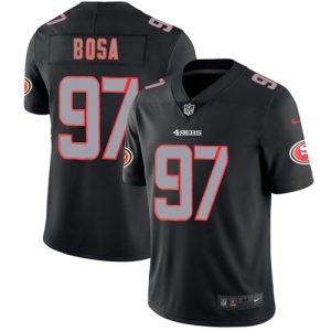Amazing 49ers #97 Nick Bosa Black Men's Stitched NFL Limited Rush Impact Jersey