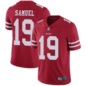 Finest 49ers #19 Deebo Samuel Red Team Color Men's Stitched NFL Vapor Untouchable Limited Jersey