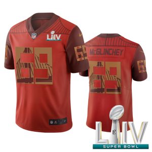Premium San Francisco 49ers #69 Mike McGlinchey Orange Super Bowl LIV 2020 Vapor Limited City Edition NFL Jersey