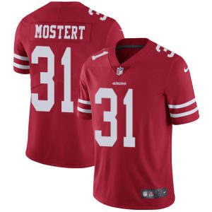 Delightful 49ers #31 Raheem Mostert Red Team Color Men's Stitched NFL Vapor Untouchable Limited Jersey