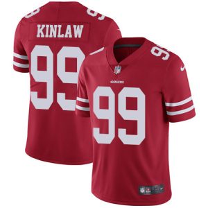 Superb 49ers #99 Javon Kinlaw Red Team Color Men's Stitched NFL Vapor Untouchable Limited Jersey