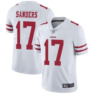 Superb 49ers #17 Emmanuel Sanders White Men's Stitched NFL Vapor Untouchable Limited Jersey