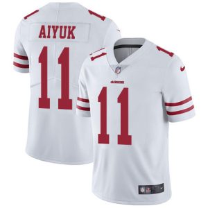 Premium 49ers #11 Brandon Aiyuk White Men's Stitched NFL Vapor Untouchable Limited Jersey