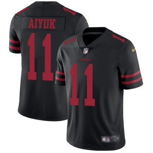 Exceptional 49ers #11 Brandon Aiyuk Black Alternate Men's Stitched NFL Vapor Untouchable Limited Jersey