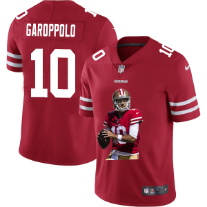 Superb San Francisco 49ers #10 Jimmy Garoppolo Men's Player Signature Moves Vapor Limited NFL Jersey Red