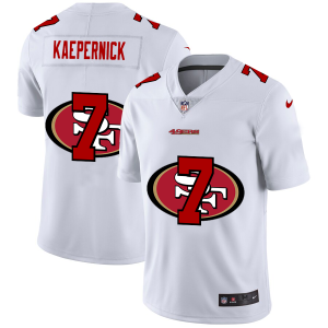 High - quality San Francisco 49ers #7 Colin Kaepernick White Men's Team Logo Dual Overlap Limited NFL Jersey