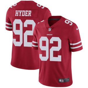 Delightful 49ers #92 Kerry Hyder Red Team Color Men's Stitched NFL Vapor Untouchable Limited Jersey