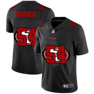 Amazing San Francisco 49ers #54 Fred Warner Men's Team Logo Dual Overlap Limited NFL Jersey Black