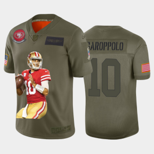 Impressive San Francisco 49ers #10 Jimmy Garoppolo Team Hero 1 Vapor Limited NFL Jersey Camo
