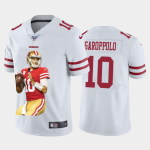 High - quality San Francisco 49ers #10 Jimmy Garoppolo Team Hero 2 Vapor Limited NFL 100 Jersey White