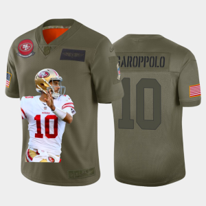 Delightful San Francisco 49ers #10 Jimmy Garoppolo Team Hero 3 Vapor Limited NFL Jersey Camo