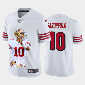 Impressive San Francisco 49ers #10 Jimmy Garoppolo Team Hero 4 Rush  Vapor Limited NFL Jersey White
