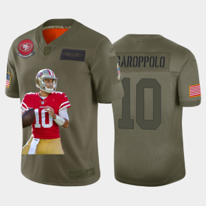 Amazing San Francisco 49ers #10 Jimmy Garoppolo Team Hero 4 Vapor Limited NFL Jersey Camo