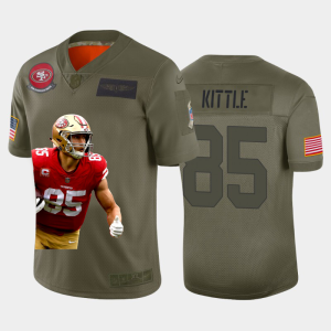 Superb San Francisco 49ers #85 George Kittle Team Hero 1 Vapor Limited NFL Jersey Camo