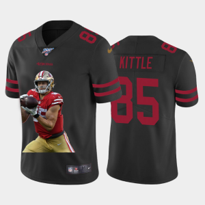 Exceptional San Francisco 49ers #85 George Kittle Team Hero 2 Vapor Limited NFL 100 Jersey Black
