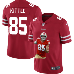 Amazing San Francisco 49ers #85 George Kittle Team Hero 2 Vapor Limited NFL Jersey Red