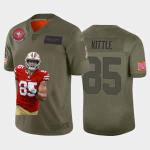 Amazing San Francisco 49ers #85 George Kittle Team Hero Vapor Limited NFL Jersey Camo